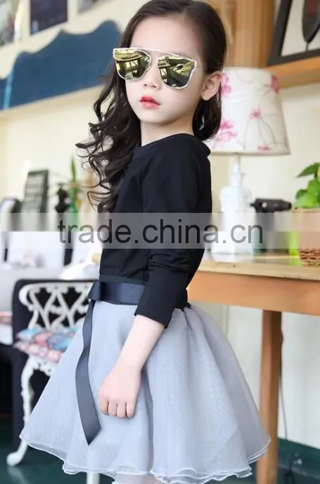 2016 new wholesaler baby girl princess two-piece dress spring and summer tutu skirt