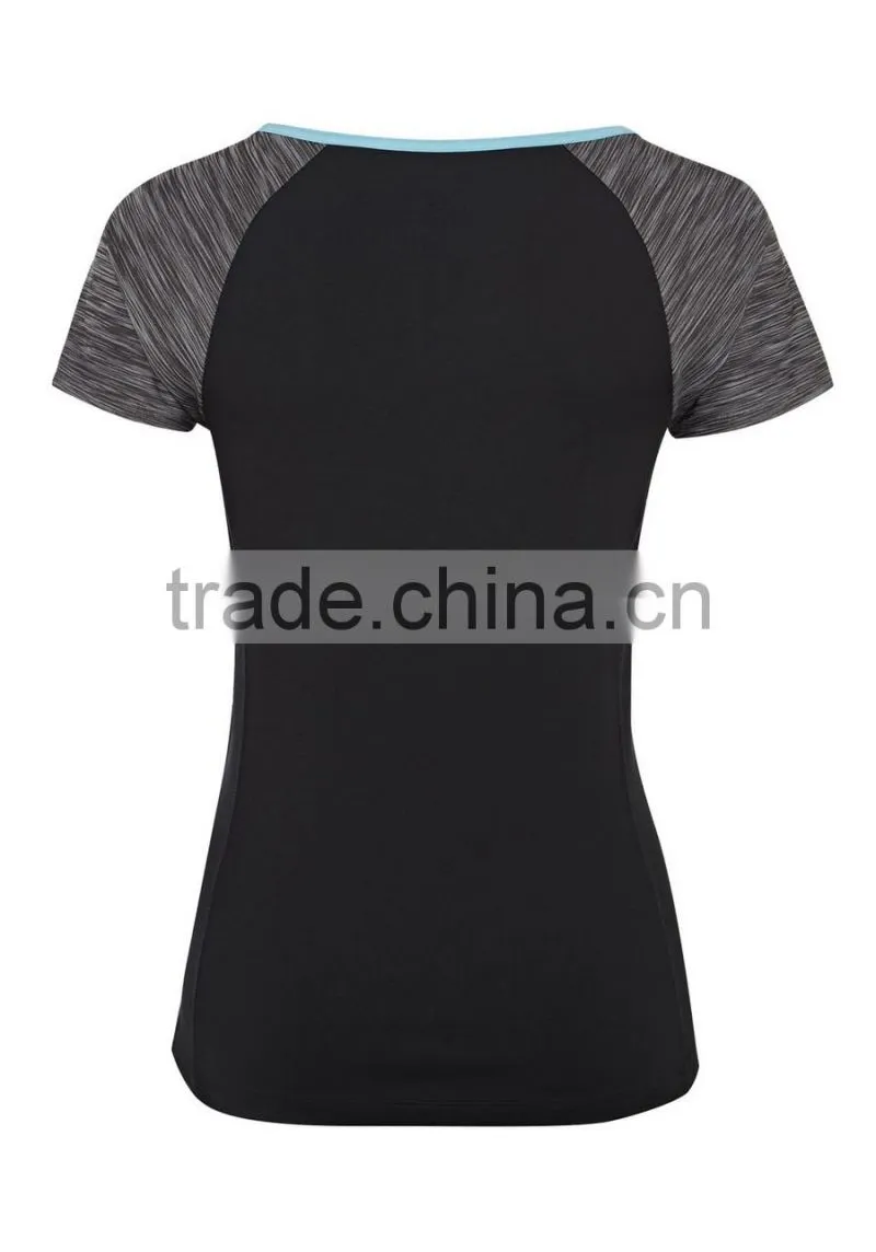 Custom Sports Gym Wholesale fashion t shirt for women yoga running t shirt