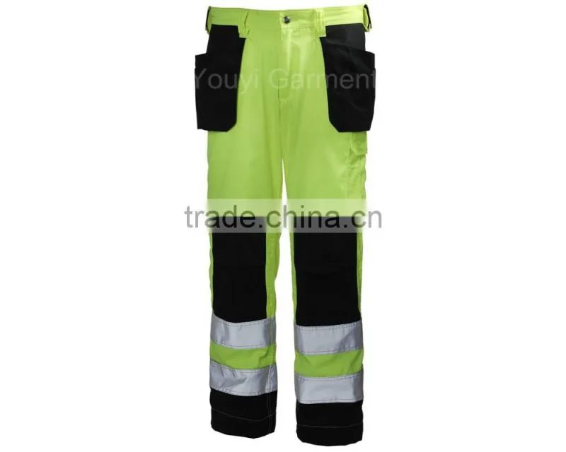 Cheap Price 310gsm Multi Pockets Industry Work Pants with 3M Reflective tape