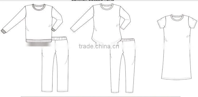Wholesale custom kurta designs winter plus size women pajamas set