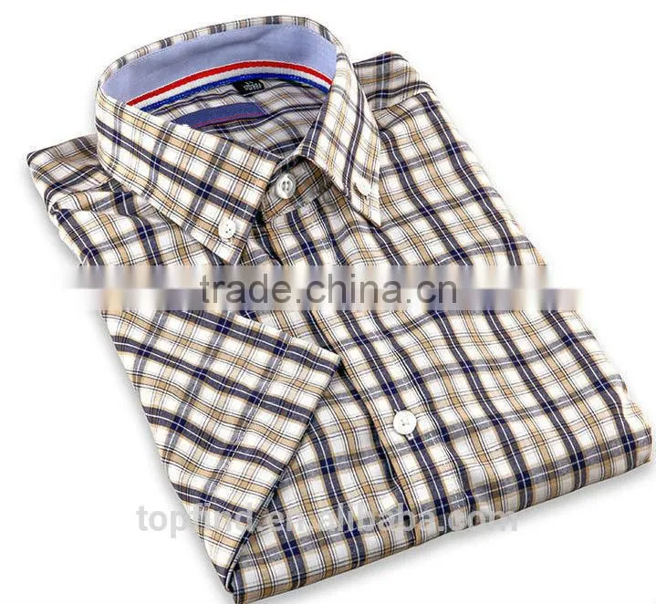 2016 high quality 100% cotton Casual Fashion Men Shirt