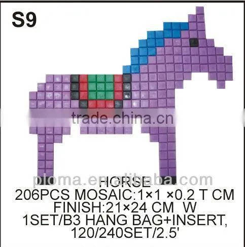 DIY Plastic mosaic art (S13) Elephant