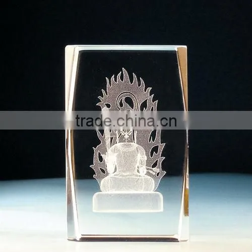 Good k9 crystal 3D laser engraving with religion