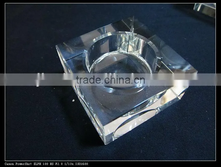 Square shape Crystal candlesticks