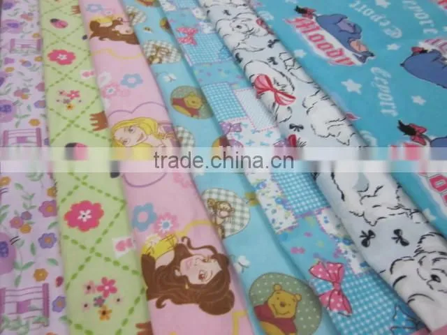 100% cotton printed flannel textile printing