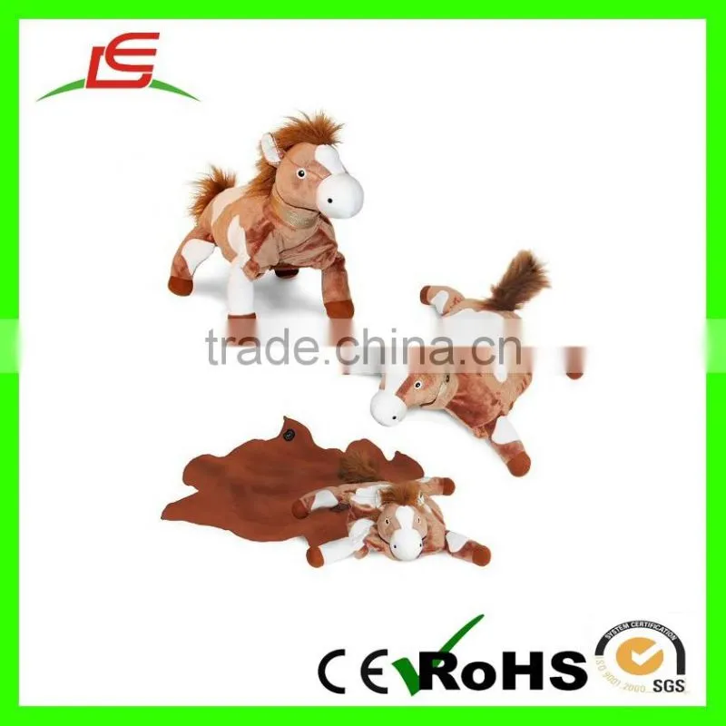 stuffed animal Cow Tiger Horse head children pillow Plush blanket