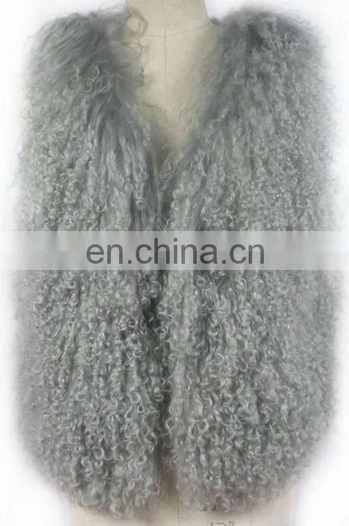 Ladies mongolian fur vest
