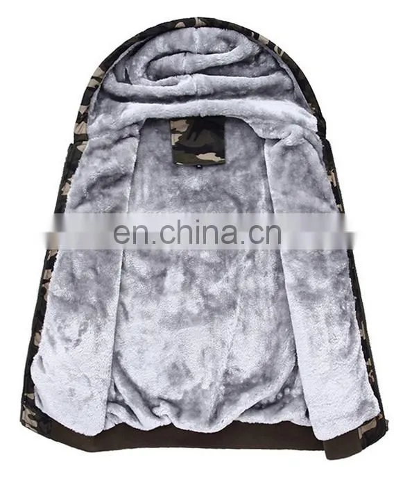Online Shopping Men's Warm Hoodie Zip Sweatshirt Sweater Tops Long Sleeve Jacket Coat Camouflage