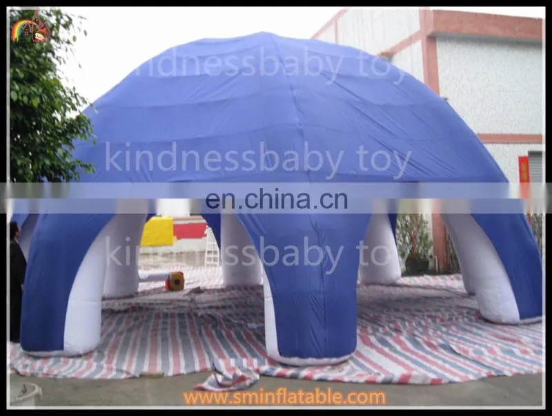 Wholesale inflatable blue air dome tent, igloo camping tent for advertising /party event