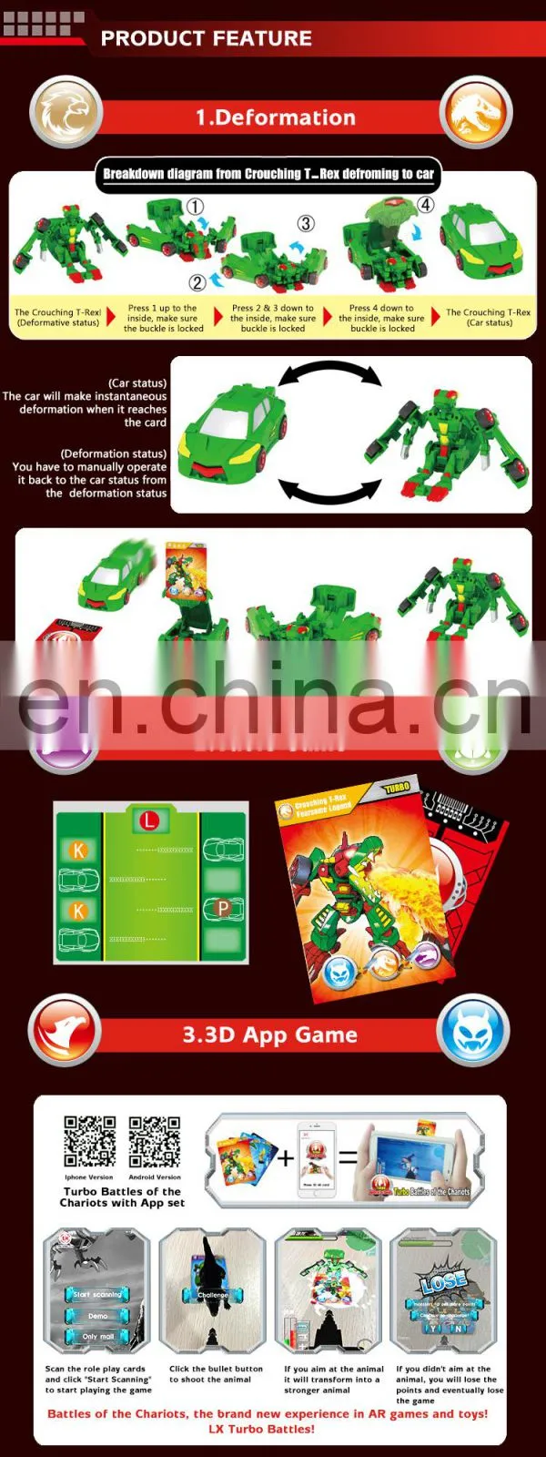 New toys for christmas 2015, Attractive deformation robot with different characters