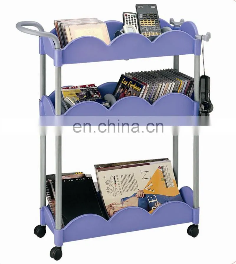 Flower shaped plastic magazine rack