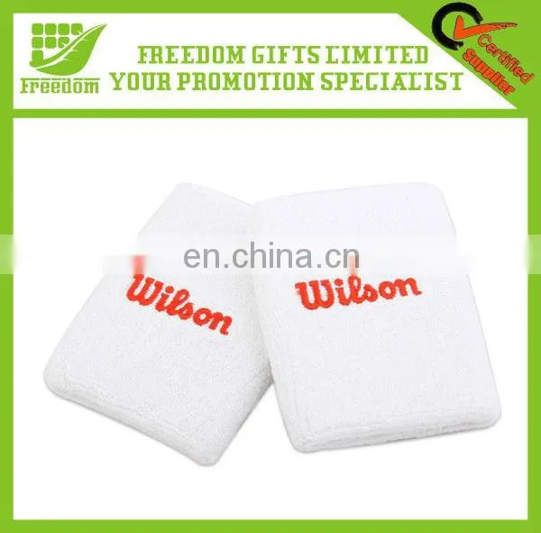High Quality Logo Custom Cotton Sport Wristband