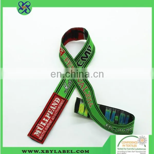 Polyester satin label ribbon/ navy style polyester ribbon