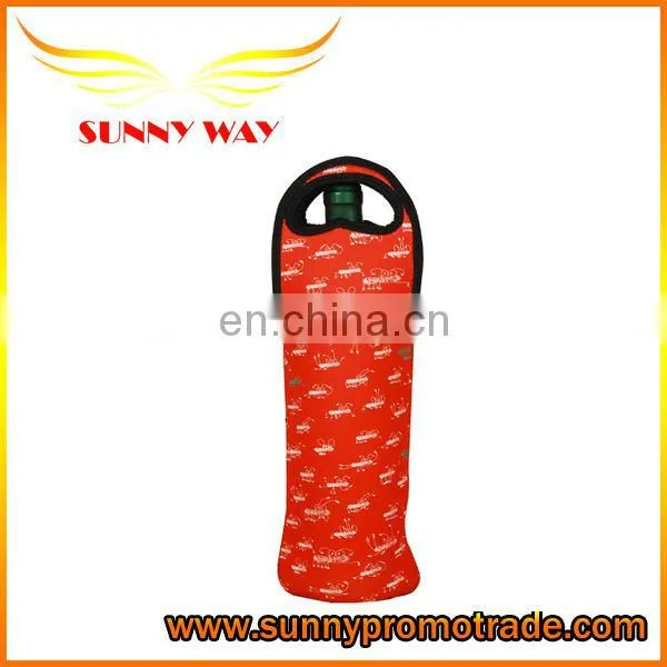 1 Bottle Wine Bag Insulating Neoprene with your logo