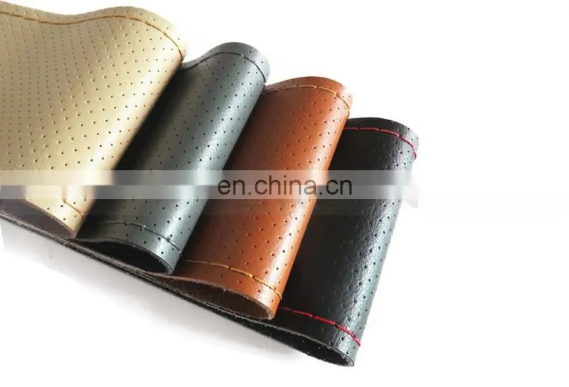 Hand Sewn Car Steering Wheel Sets Manufacturers Selling Universal For All Cars Real Leather Car Steering Wheel Cover