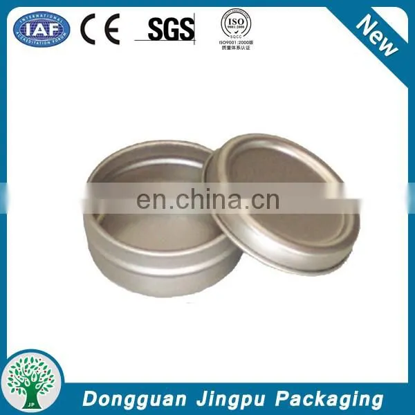 Small round tin containers