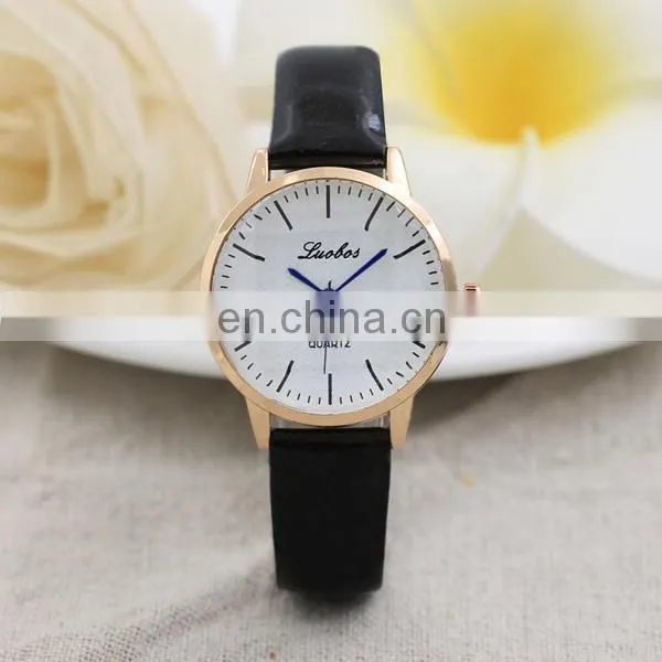 Popular leather watch fancy wrist watch women