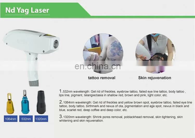 4 pcs 360 hair removal + Magneto optic +ND YAG laser +RF 4 in 1 machine for wrinkle removal tattoo removal