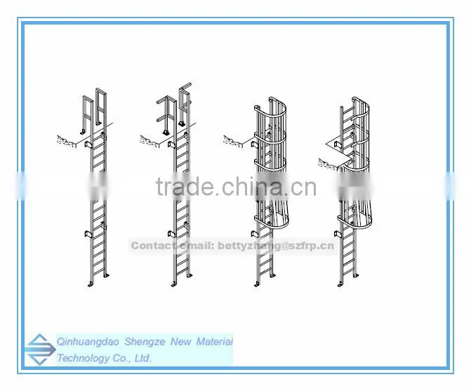 smooth,mat surface Surface Treatment and corrosion environment.,industry,construction Application FRP ladder