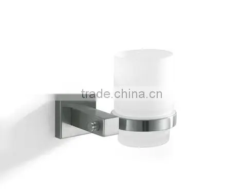 Sanitary Ware Bathroom Accessaries Stainless Steel Wall-mounted Single Cup Holder Toothbrush Holder