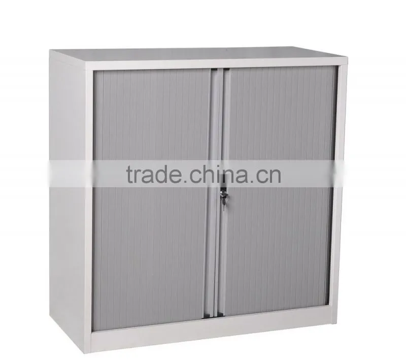 Factory 0.7mm Knock Down High quality small double door tambour cabinet/tambour door cupboard