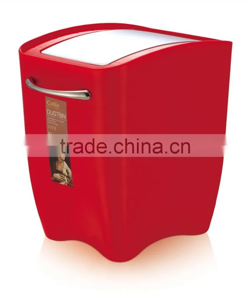 6L Novelty Foot Pedal Plastic Trash Can Waste Bin for Home Use
