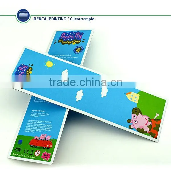 Romantic colorful hot sale promotion hard paper card