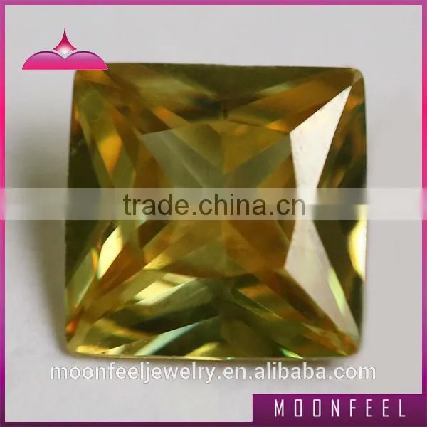 princess cut square cubic zirconia color change cz synthetic gemstones