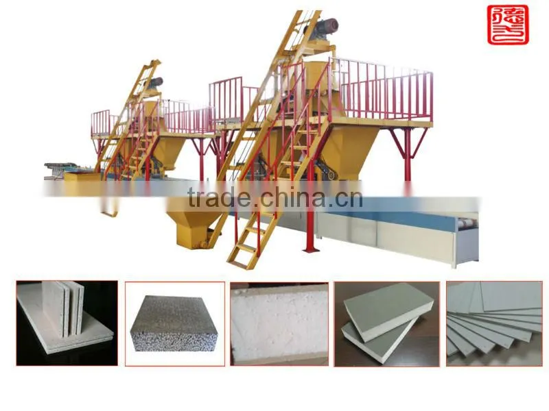 Fast and esay construction mgo board making machinery