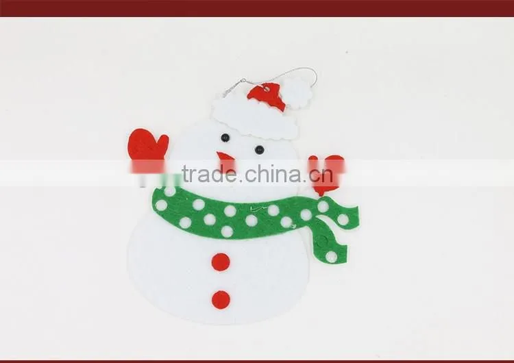 Felt Fabric Snowman Design Christmas Tree Decoration Natal Adornos Navidad