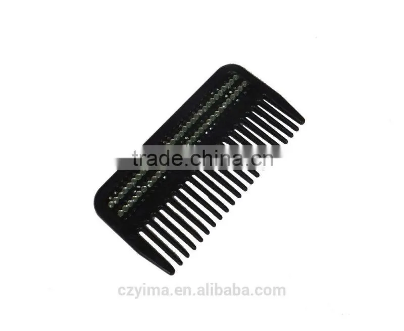 Hot! bling horse mane & tail comb with green black rhinestone