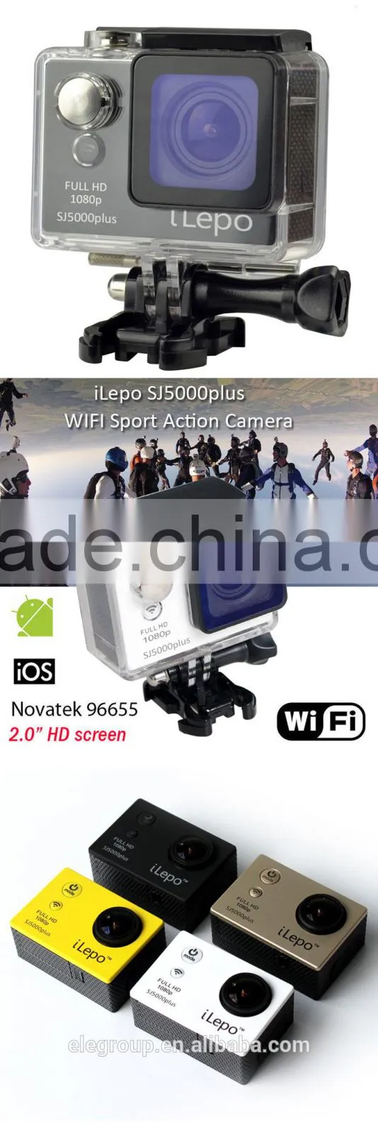2.0 inch LCD screen hd 1080p waterproof outdoor SJ5000plus digital camera wifi sports cameras