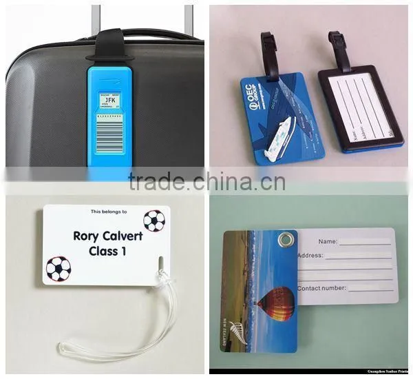 soft pvc luggage tag