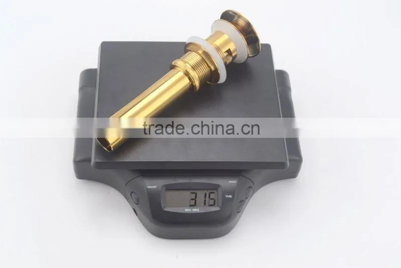 New Polished Gold Pop Up Bathroom Basin Waste Drain