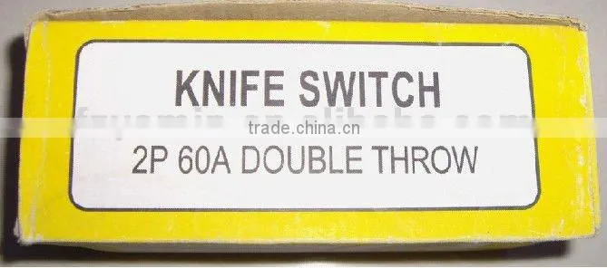 knife switch double thrown 2 pole 60A 30A 20A 100A 200A
