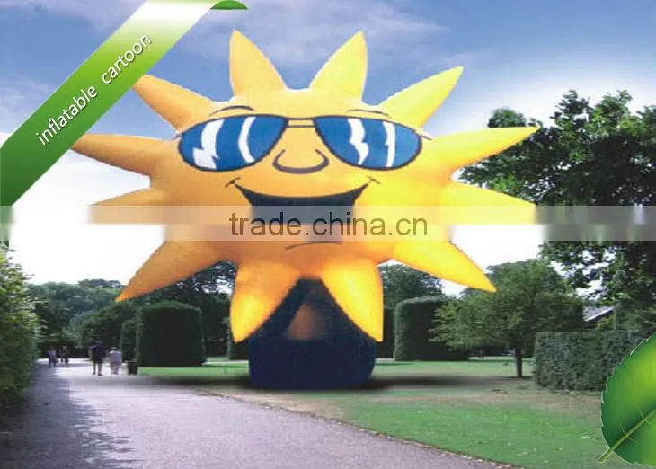 Inflatable sun toys,gaint inflatable cartoon ,big cartoon characters,yellow cartoon characters