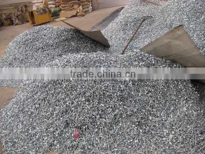 Galvanized corrugated Roofing Nails with umbrella head