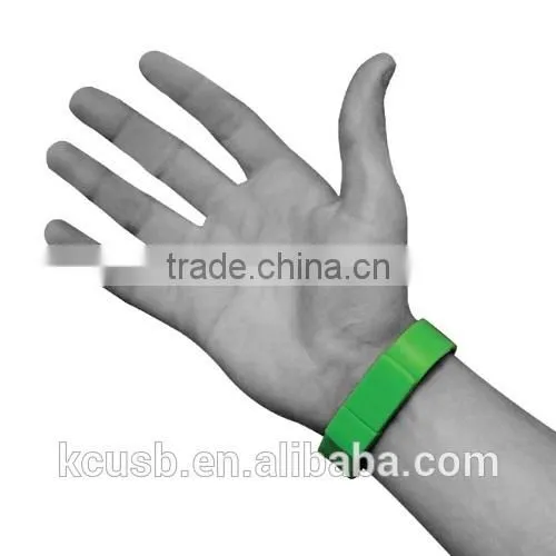 Bulk cheap wristband usb flash drive 1-64gb