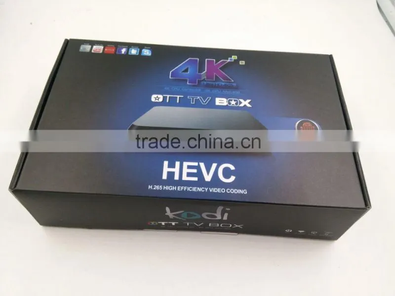 Android TV BOX Amlogic S812 Quad Core Transpeed M8S 2.4G/5G AP6330 4K Android 4.4.2 H.265 Miracast 2G 8G XBMC Kodi fully loaded