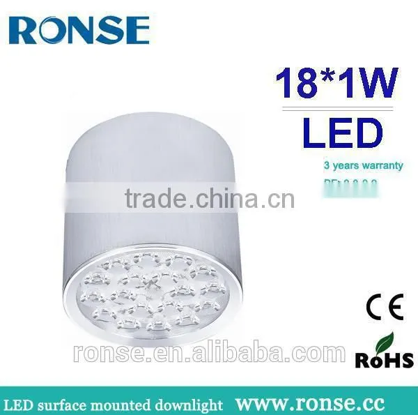 Ronse factory epistar led surface mounted downlight CRI>80(RS-2608)