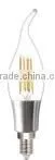 Dimmable 4W led lighting CC driver 360degree PF>0.7 E14/E12/B15 led candle lights C35S LED Filament bulb