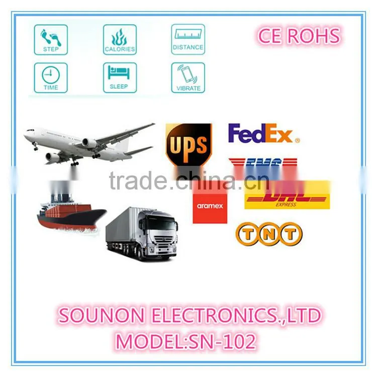 Sounon Fashion Smart Pedometer Specially Design Wristband Pedometer Watch, USB Charge Pedometer Watch