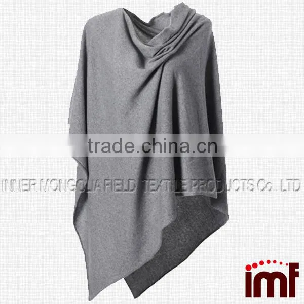 Pure Cashmere Poncho Wrap