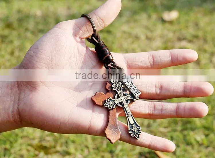 Promotional Cheap High Quality Handmade Custom Leather Keychains