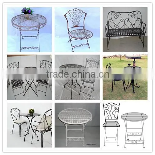 Garden Round Table Patio Outdoor Metal Table