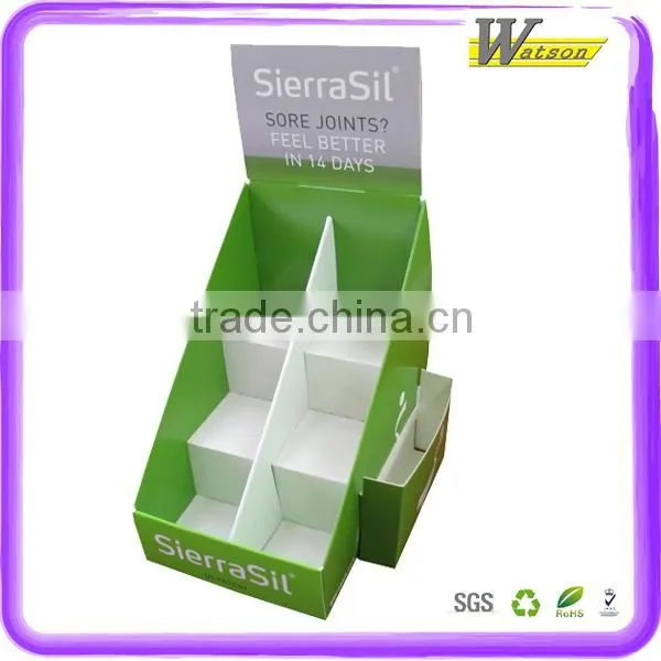 Christmas gift promotion cardboard paper counter display stand rack