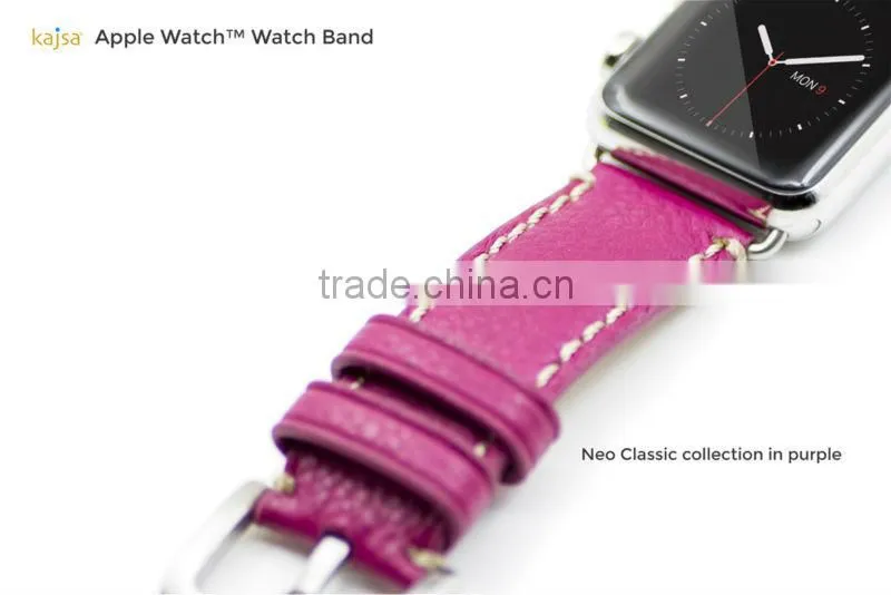 Original kajsa Neo Classic Collection Genuine Leather Watch Band Wrist Strap For 42MM Apple Watch MT-3967