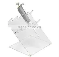 3-Place Clear Acrylic Pipettor Display Stand