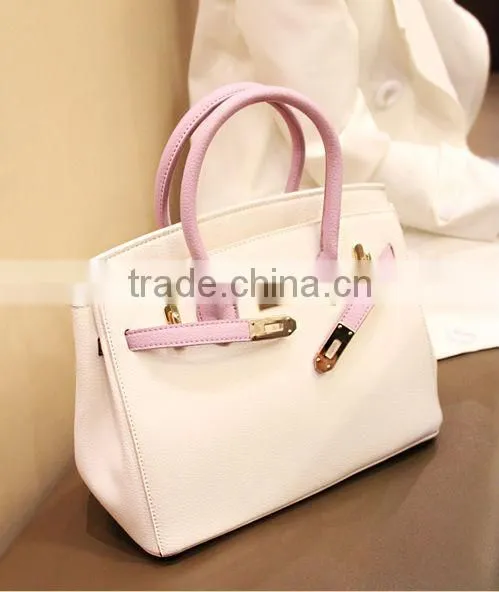 Made In China Genuine Leather Briefcase Women Handbag Inflatable Female Price