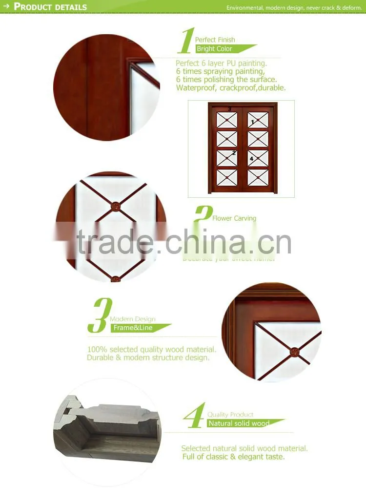 fancy design solid black walnut wooden glass interior pocket door